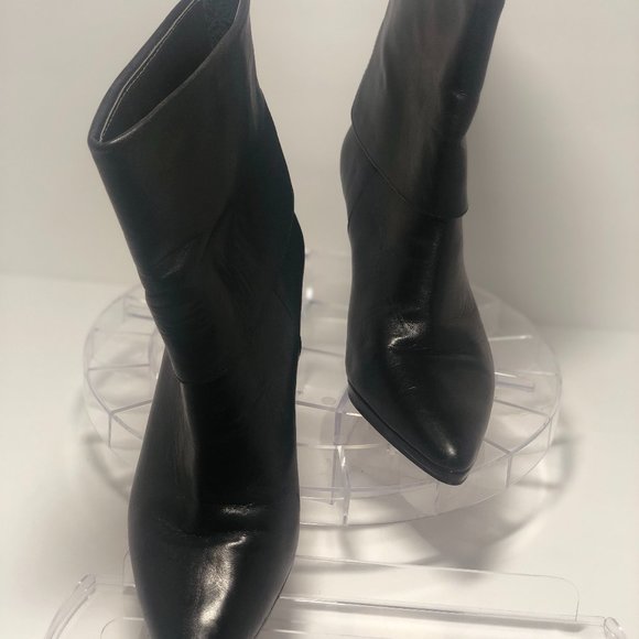 Addrienne Vitadini Leather Cuffed Bootie - Picture 2 of 11
